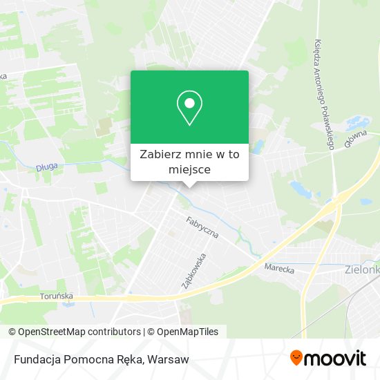 Mapa Fundacja Pomocna Ręka