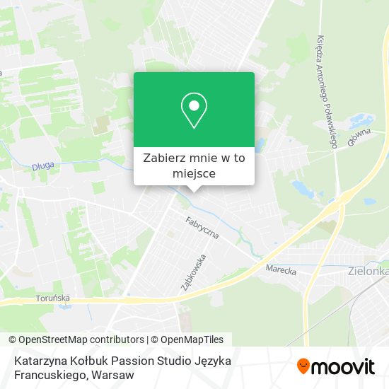 Mapa Katarzyna Kołbuk Passion Studio Języka Francuskiego