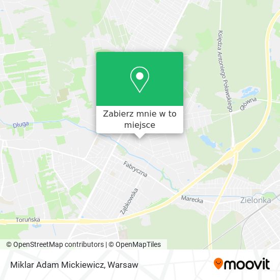 Mapa Miklar Adam Mickiewicz