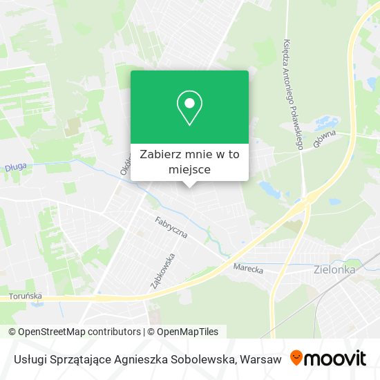 Mapa Usługi Sprzątające Agnieszka Sobolewska