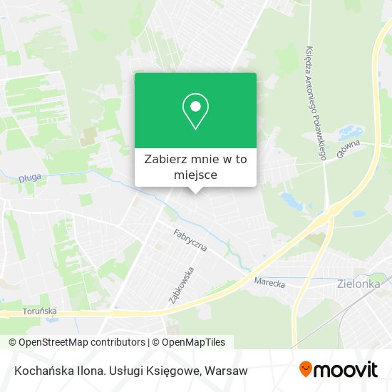 Mapa Kochańska Ilona. Usługi Księgowe