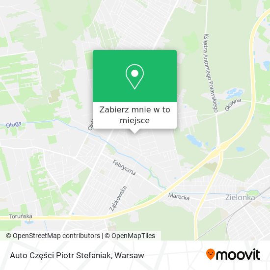 Mapa Auto Części Piotr Stefaniak