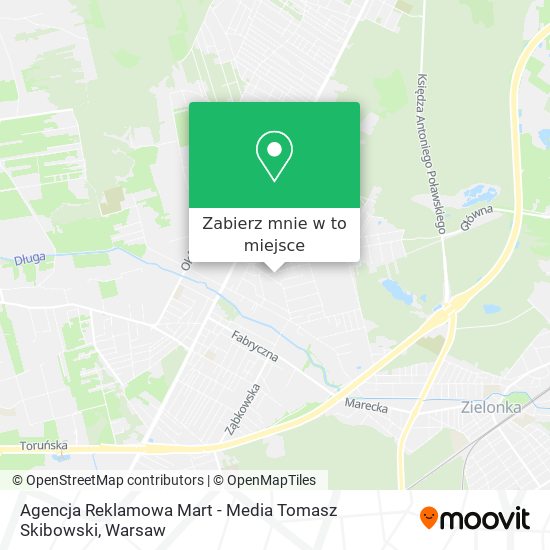 Mapa Agencja Reklamowa Mart - Media Tomasz Skibowski