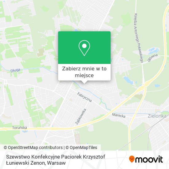 Mapa Szewstwo Konfekcyjne Paciorek Krzysztof Łuniewski Zenon