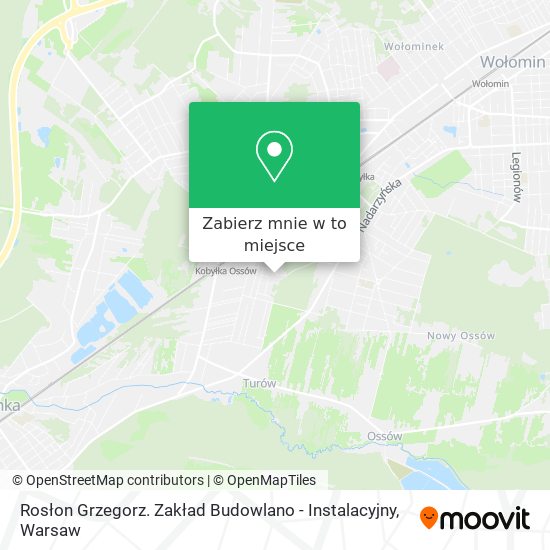 Mapa Rosłon Grzegorz. Zakład Budowlano - Instalacyjny