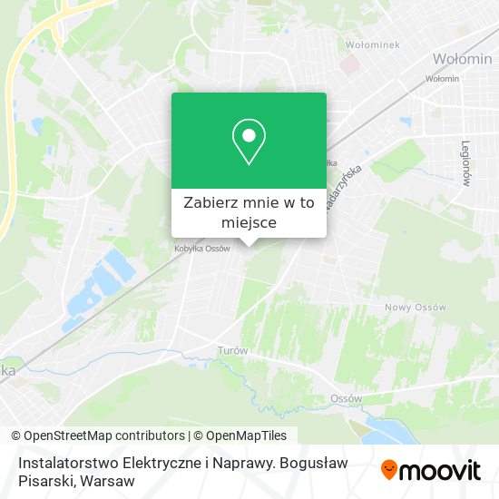 Mapa Instalatorstwo Elektryczne i Naprawy. Bogusław Pisarski