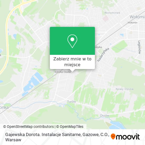 Mapa Gajewska Dorota. Instalacje Sanitarne, Gazowe, C.O.