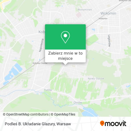 Mapa Podleś B. Układanie Glazury