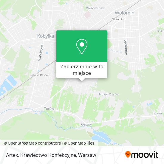 Mapa Artex. Krawiectwo Konfekcyjne