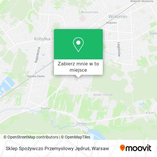 Mapa Sklep Spożywczo Przemysłowy Jędruś