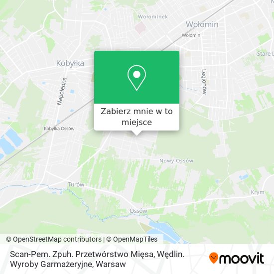 Mapa Scan-Pem. Zpuh. Przetwórstwo Mięsa, Wędlin. Wyroby Garmażeryjne