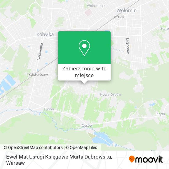 Mapa Ewel-Mat Usługi Księgowe Marta Dąbrowska