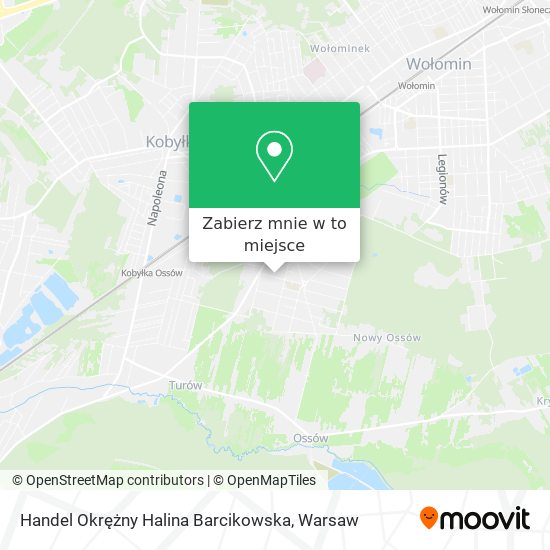 Mapa Handel Okrężny Halina Barcikowska