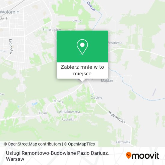 Mapa Usługi Remontowo-Budowlane Pazio Dariusz