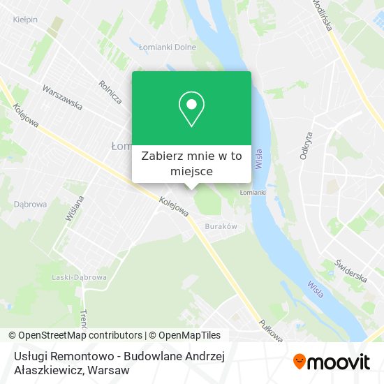 Mapa Usługi Remontowo - Budowlane Andrzej Ałaszkiewicz