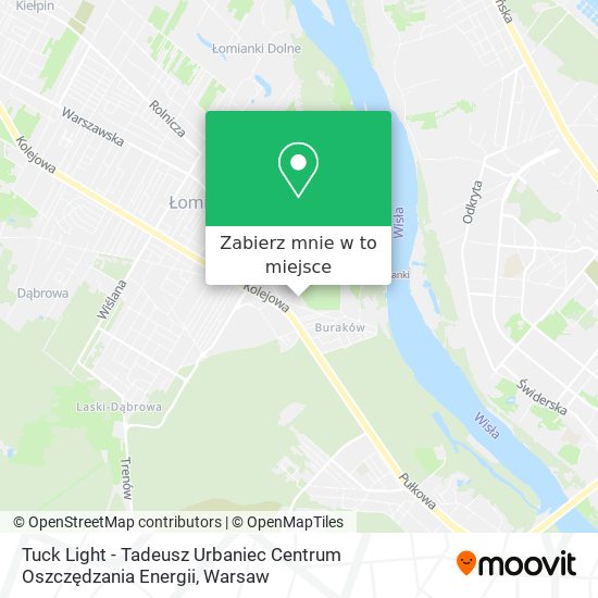 Mapa Tuck Light - Tadeusz Urbaniec Centrum Oszczędzania Energii