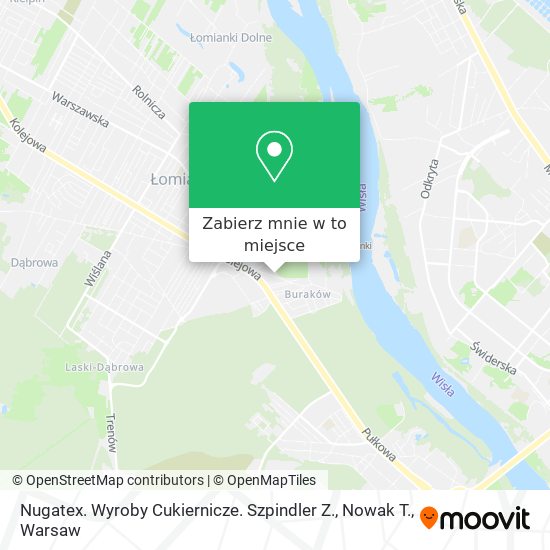 Mapa Nugatex. Wyroby Cukiernicze. Szpindler Z., Nowak T.