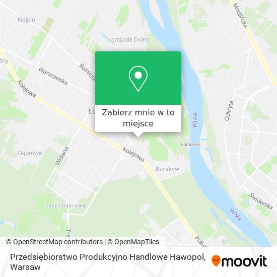 Mapa Przedsiębiorstwo Produkcyjno Handlowe Hawopol