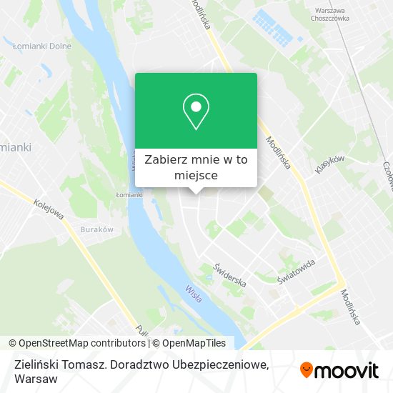 Mapa Zieliński Tomasz. Doradztwo Ubezpieczeniowe