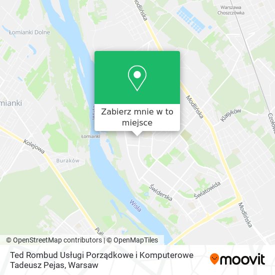 Mapa Ted Rombud Usługi Porządkowe i Komputerowe Tadeusz Pejas