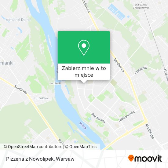 Mapa Pizzeria z Nowolipek