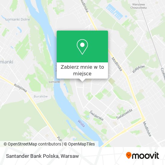 Mapa Santander Bank Polska