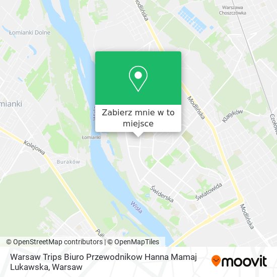 Mapa Warsaw Trips Biuro Przewodnikow Hanna Mamaj Lukawska