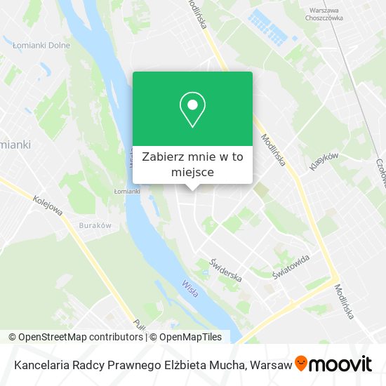 Mapa Kancelaria Radcy Prawnego Elżbieta Mucha