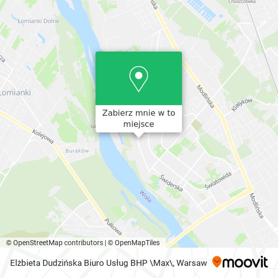 Mapa Elżbieta Dudzińska Biuro Usług BHP \Max\