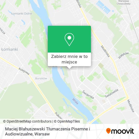 Mapa Maciej Błahuszewski Tłumaczenia Pisemne i Audiowizualne