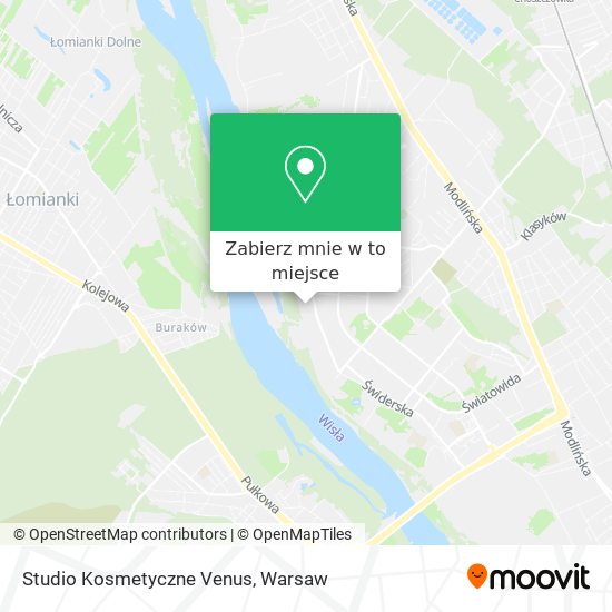 Mapa Studio Kosmetyczne Venus