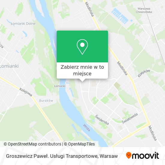 Mapa Groszewicz Paweł. Usługi Transportowe