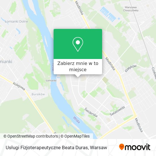 Mapa Usługi Fizjoterapeutyczne Beata Duras