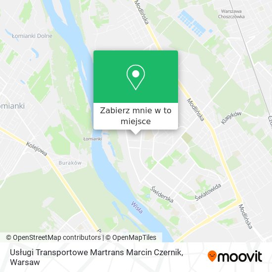 Mapa Usługi Transportowe Martrans Marcin Czernik