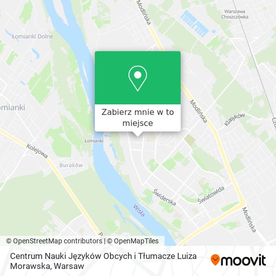 Mapa Centrum Nauki Języków Obcych i Tłumacze Luiza Morawska