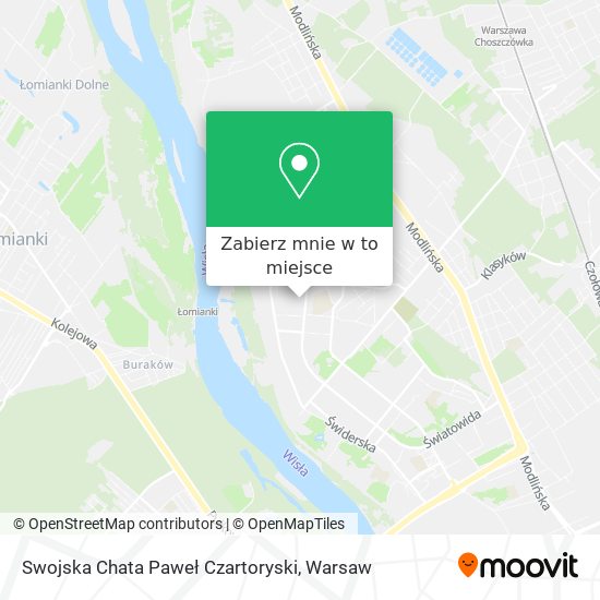 Mapa Swojska Chata Paweł Czartoryski