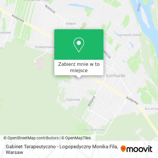 Mapa Gabinet Terapeutyczno - Logopedyczny Monika Fila