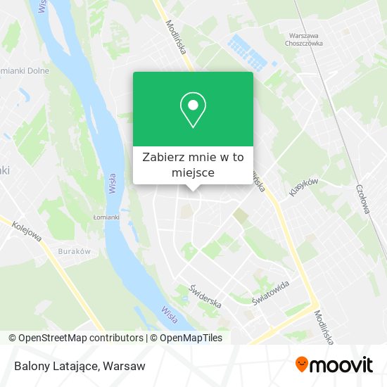 Mapa Balony Latające