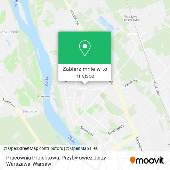 Mapa Pracownia Projektowa. Przybyłowicz Jerzy Warszawa