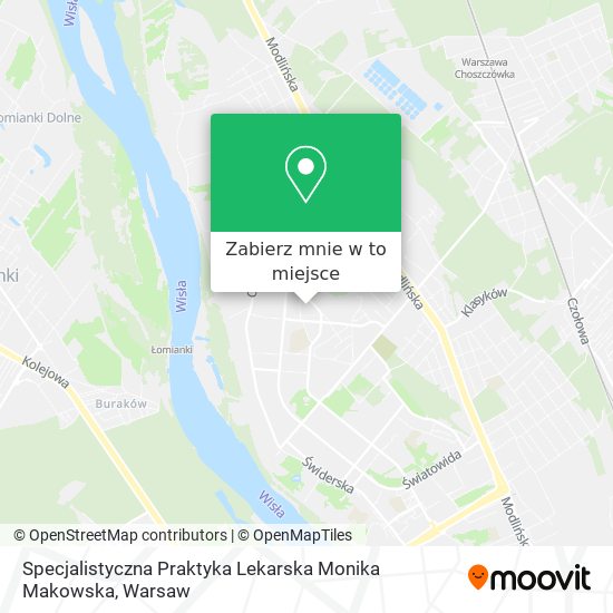 Mapa Specjalistyczna Praktyka Lekarska Monika Makowska