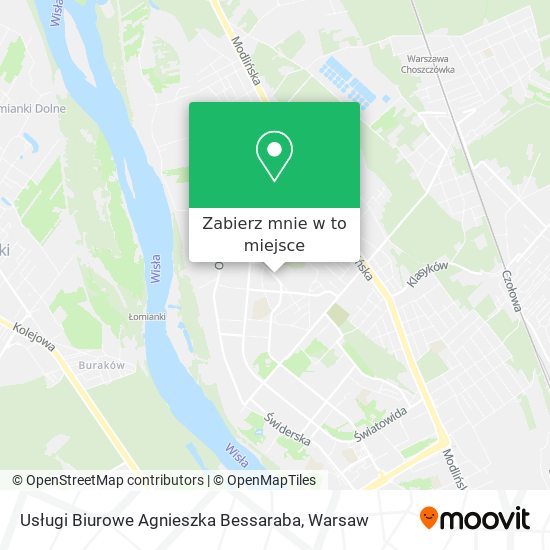 Mapa Usługi Biurowe Agnieszka Bessaraba