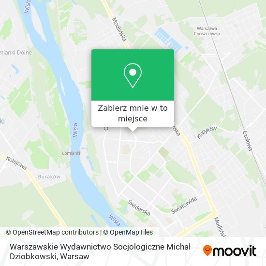 Mapa Warszawskie Wydawnictwo Socjologiczne Michał Dziobkowski