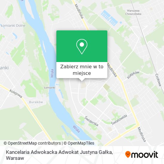 Mapa Kancelaria Adwokacka Adwokat Justyna Gałka