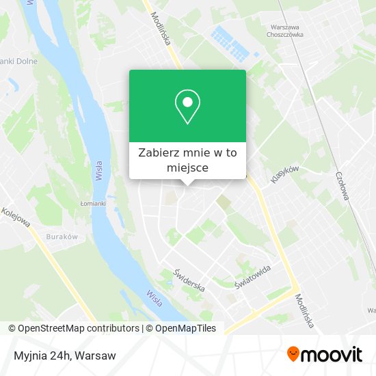 Mapa Myjnia 24h