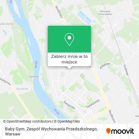 Mapa Baby Gym. Zespół Wychowania Przedszkolnego