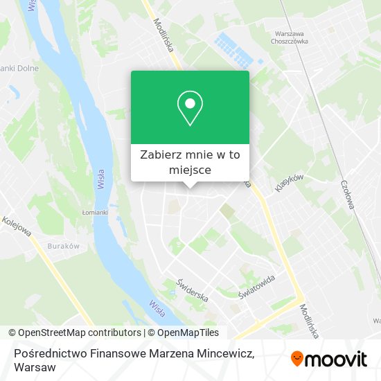 Mapa Pośrednictwo Finansowe Marzena Mincewicz