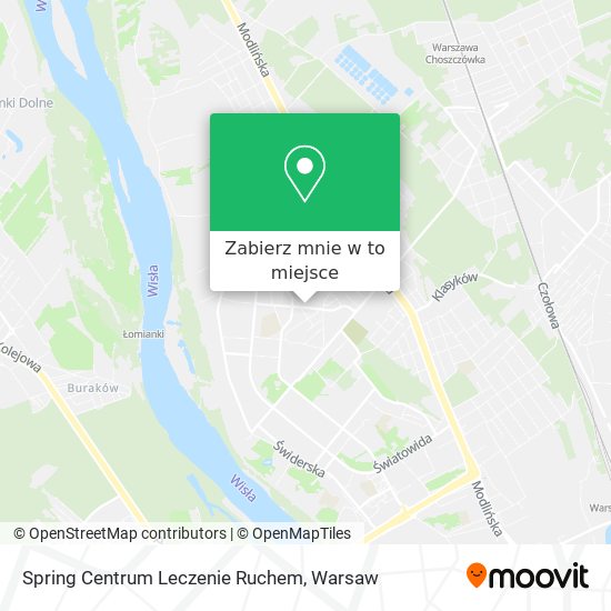 Mapa Spring Centrum Leczenie Ruchem