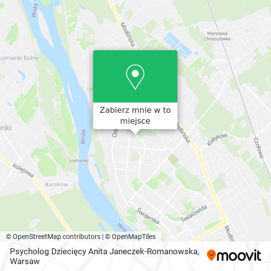 Mapa Psycholog Dziecięcy Anita Janeczek-Romanowska