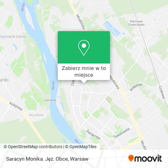 Mapa Saracyn Monika. Jęz. Obce