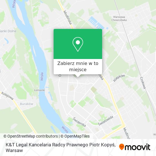 Mapa K&T Legal Kancelaria Radcy Prawnego Piotr Kopyś